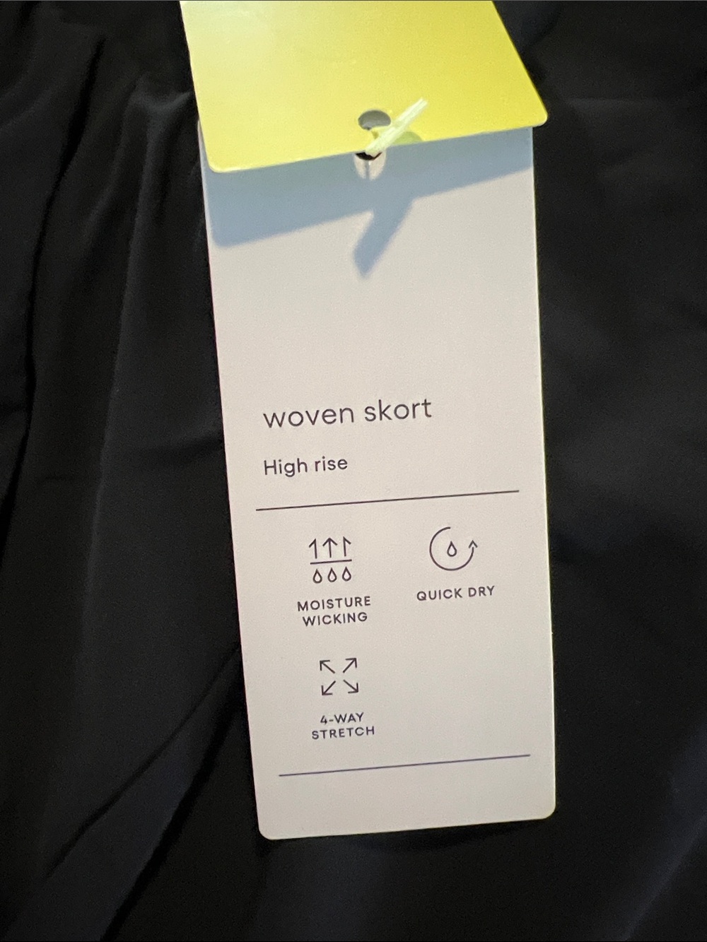 All in Motion Black High-Low Active Skirt - Picture 4 of 6